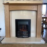 Oak Disley with Marble and Nu-Flame Fire