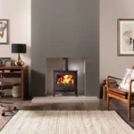 county 5 wide ecodesign fixed grate multifuel stove