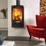 vogue midi t ecodesign woodburning stove with optional wall mount