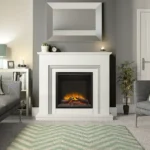 E & H Embleton Electric Suite complete with Electric Fire