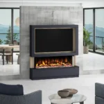 E & H MediaVue Electric Fire with Media Wall Installation Kit