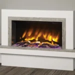 E & H Vardo 47 Electric Fire Suite with 750 Pryzm Electric Fire
