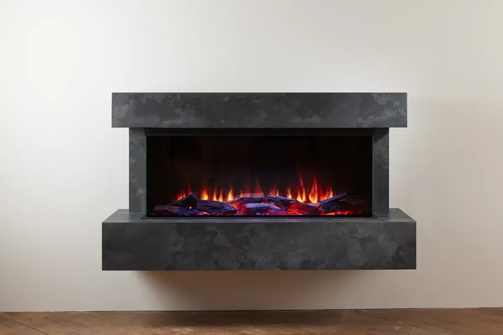 OER ALPINE IN PALAZZIO Hang On The Wall, or Freestanding Electric Fireplace