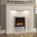 Elgin & Hall Odella Manilla Marble Fireplace with Deepline Gas Fire