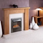 Nu-Flame Veo Balanced Flue Gas Fire with Comtempory Trim and silhouette Frame