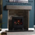 PD Bassington Stove with Stainless Steel Chamber Trim Brick Chamber and Heat proof Stove beam