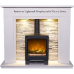Santorina Inglenook Fireplace with electric stove